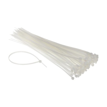POWERTECH δεματικά καλωδίων TIES-006, 200×7.6mm, λευκά, 100τμχ