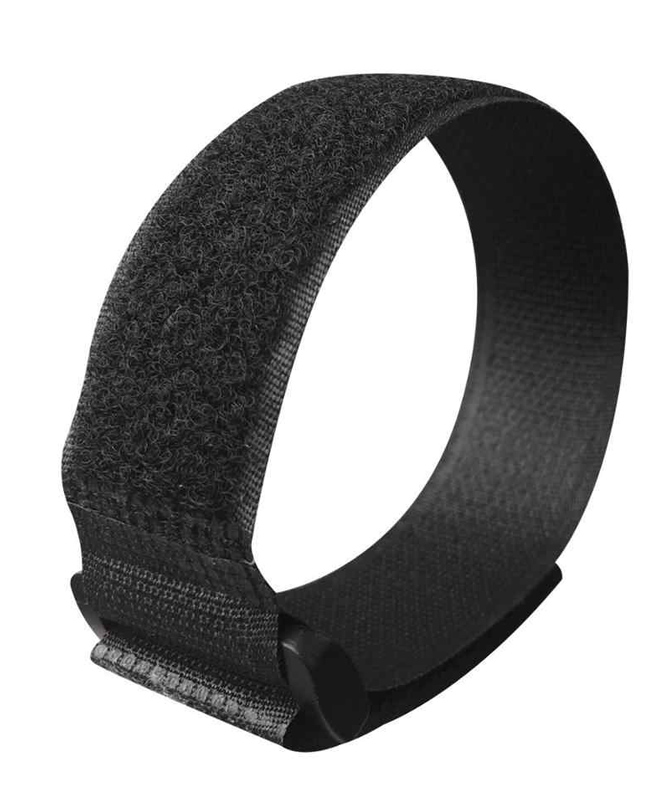 POWERTECH ιμάντας τύπου velcro TIES-027, 60x2cm, μαύρος, 10τμχ - Image 3