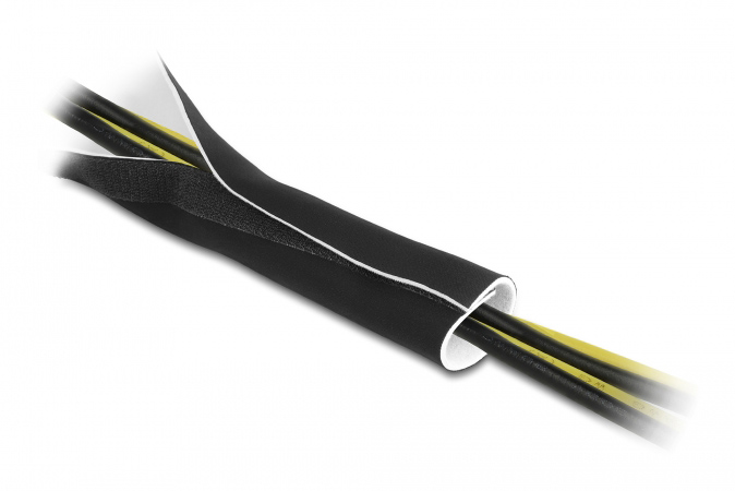 Ταινία νεοπρενίου τύπου Velcro TIES-037, 13.5cm, 1.5m, μαύρη/λευκή - Image 2