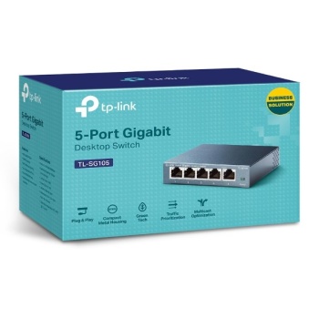 TP-LINK Gigabit Switch TL-SG105, 5 θύρες, Ver. 6.0
