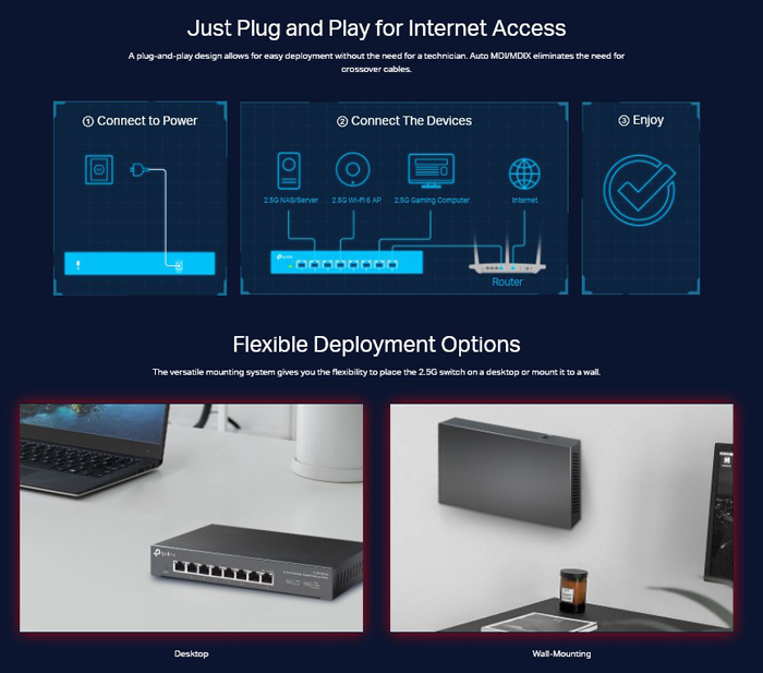 TP-LINK Multi-Gigabit Desktop Switch TL-SG108-M2, 8-Port 2.5G, Ver. 1.0 - Image 5