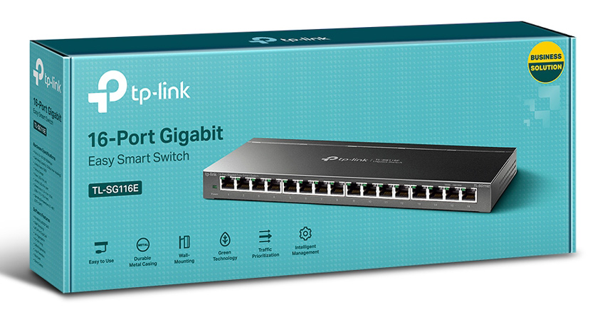 TP-LINK Easy Smart Switch TL-SG116E, 16-Port Gigabit, Ver. 1.2 - Image 5