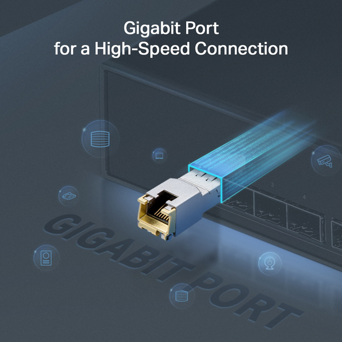 TP-LINK 1000BASE-T RJ45 SFP Module TL-SM331T, έως 100m, Ver. 1.0 - Image 2