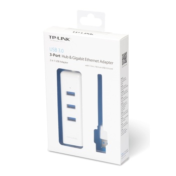 TP-LINK docking station UE330, 4 θυρών, USB σύνδεση, Gigabit, λευκό