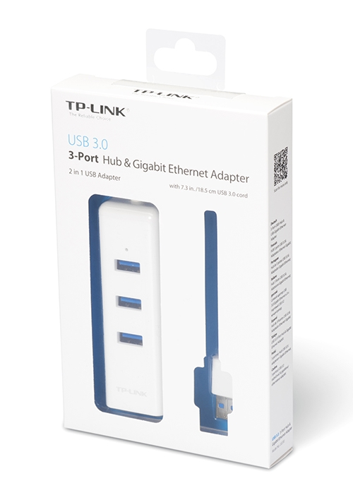 TP-LINK docking station UE330, 4 θυρών, USB σύνδεση, Gigabit, λευκό - Image 2