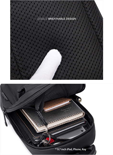 ARCTIC HUNTER τσάντα Crossbody XB00526 με θήκη tablet, 3L, γκρι - Image 2
