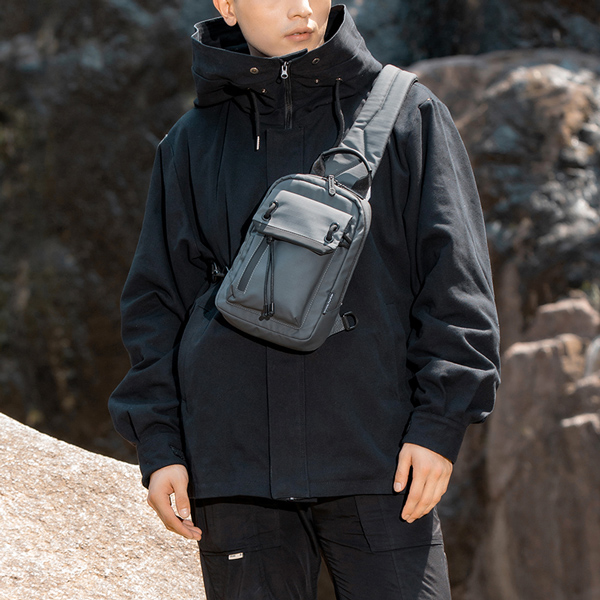 ARCTIC HUNTER τσάντα Crossbody XB00526 με θήκη tablet, 3L, γκρι - Image 5