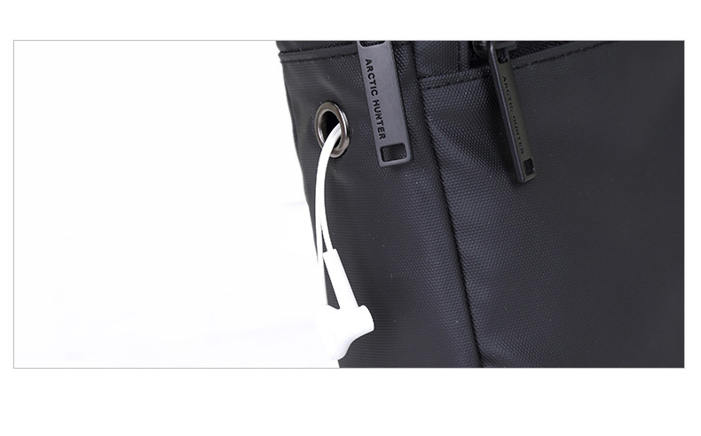 ARCTIC HUNTER τσάντα Crossbody XB13001-BK, μαύρη - Image 4
