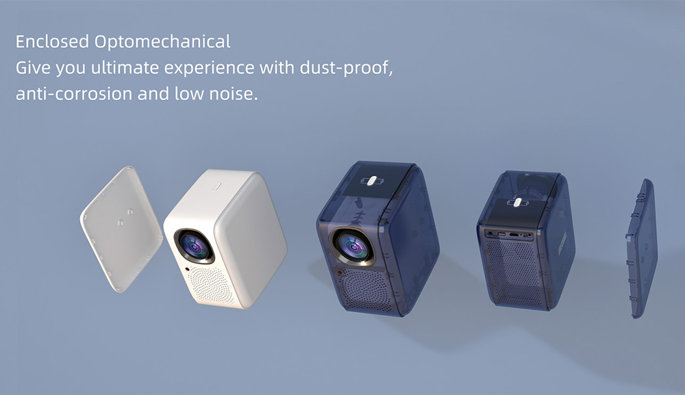 MECOOL smart βιντεοπροβολέας KP2, 1080p FHD, 600 ANSI, Wi-Fi, λευκός - Image 4