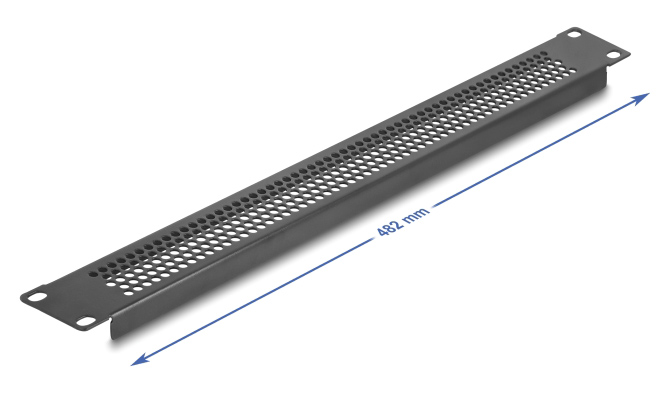 DELOCK κάλυμμα panel 66488 για 19"/1U rack, με αεραγωγούς, μαύρο - Image 3