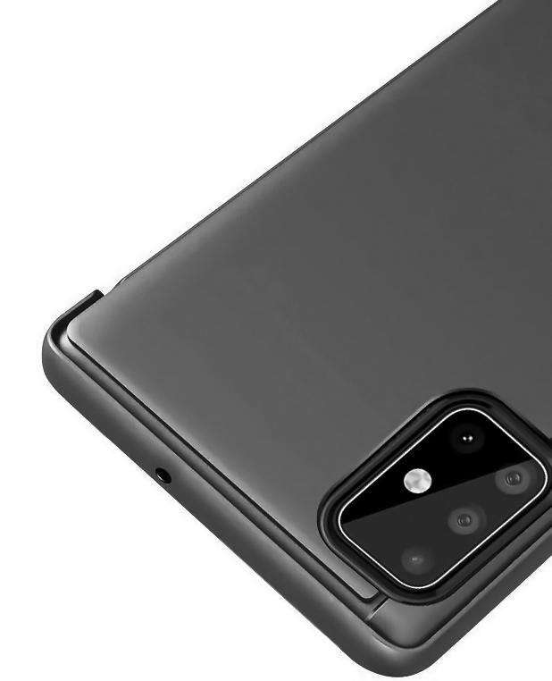 POWERTECH θήκη Clear view MOB-1515, Huawei P Smart 2020, μαύρη - Image 2