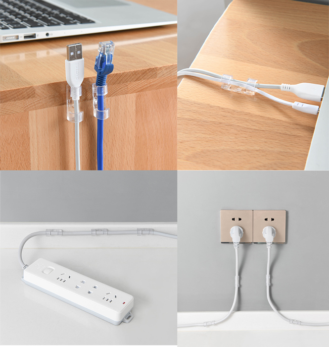 POWERTECH οργανωτής καλωδίων TIES-032, 3.3x1x1cm, διαφανές, 20τμχ - Image 2