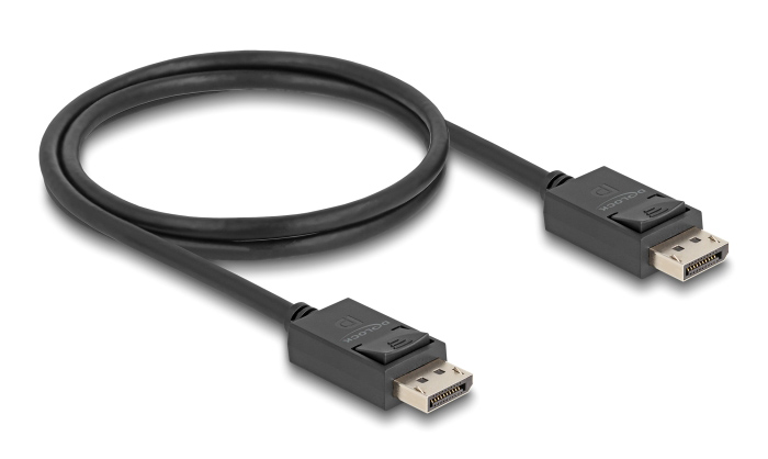 DELOCK καλώδιο DisplayPort 2.1 80492, 8K/60Hz 4K/120Hz 40Gbps, 1m, μαύρο - Image 2
