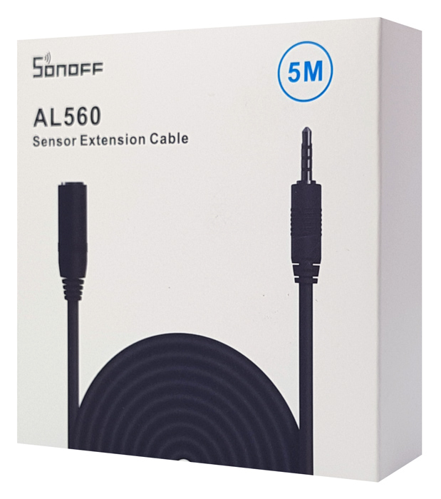 SONOFF καλώδιο επέκτασης για αισθητήρα AL560, αδιάβροχο, 5m, μαύρο - Image 3