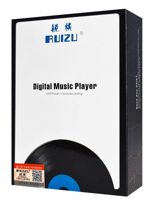 RUIZU MP3 player C1 με οθόνη αφής 2.4", 32GB, ελληνικό μενού, μαύρο - Image 3