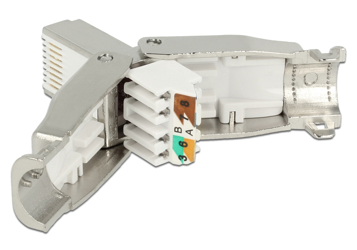 POWERTECH βύσμα δικτύου RJ45 CAB-N351, CAT 6A STP, tool-free, μεταλλικό - Image 2
