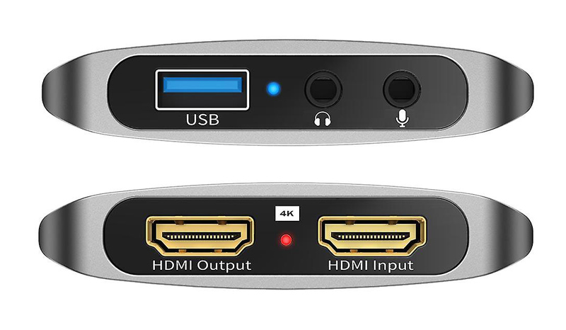 POWERTECH video capture CAB-UC081, HDMI/USB σύνδεση, 4K/30Hz, γκρι - Image 4