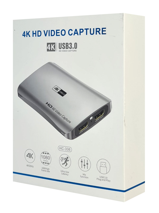 POWERTECH video capture CAB-UC081, HDMI/USB σύνδεση, 4K/30Hz, γκρι - Image 5