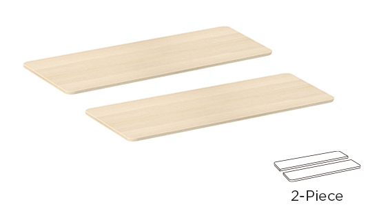 BRATECK επιφάνεια γραφείου TP12060R-2P, 120x60cm, μπεζ ξύλινη - Image 2