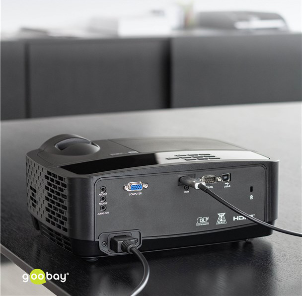 GOOBAY καλώδιο HDMI 2.1 65560 με Ethernet, 8K/60Hz, 48 Gbps, 30m, μαύρο - Image 2