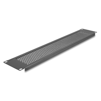 DELOCK κάλυμμα panel 67036 για 19″/2U rack, με αεραγωγούς, μαύρο