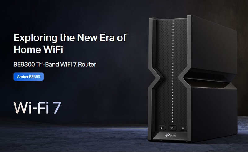 TP-LINK router Archer BE550, WiFi 7, 9214Mbps BE9300, Tri-Band, Ver. 1.0 - Image 2