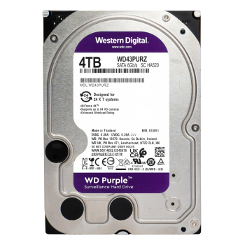 WD σκληρός δίσκος 3.5″ Purple Surveillance 4TB, 256MB, 5400RPM, SATA III