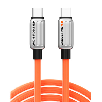 CABLETIME καλώδιο USB-C CT-CM240-ZSO1, 240W, 480Mbps, 1m, πορτοκαλί