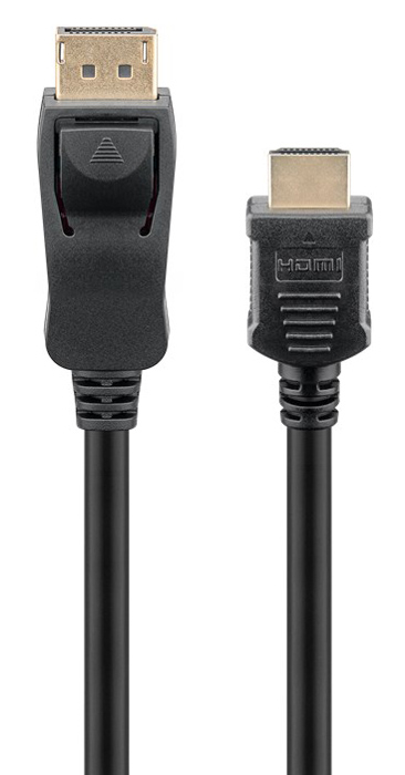GOOBAY καλώδιο DisplayPort σε HDMI 64837, 4K/30Hz, 3m, μαύρο - Image 2