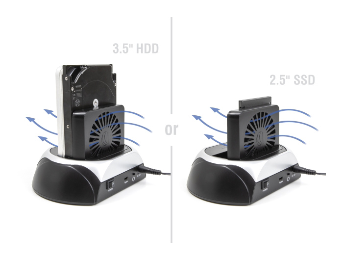 DELOCK docking station 64280 για M.2 NVMe/SATA SSD & HDD, 10Gbps, μαύρο - Image 2