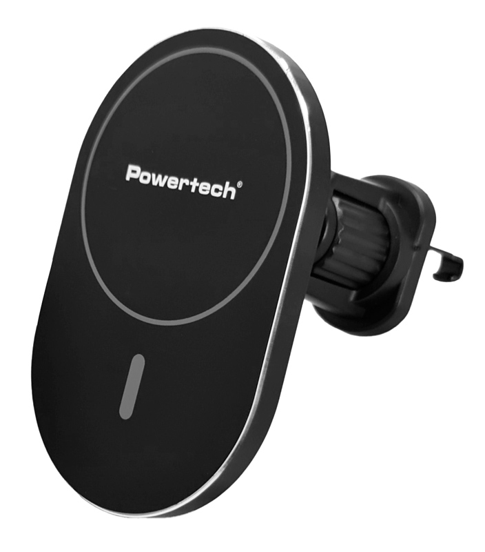 POWERTECH ασύρματος φορτιστής & βάση αυτοκινήτου PT-1241, 15W, μαύρος - Image 2
