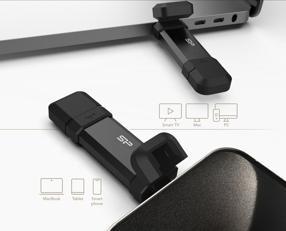 SILICON POWER εξωτερικός SSD Marvel Xtreme DS72 USB-C/USB 3.2 1TB, μαύρο - Image 2