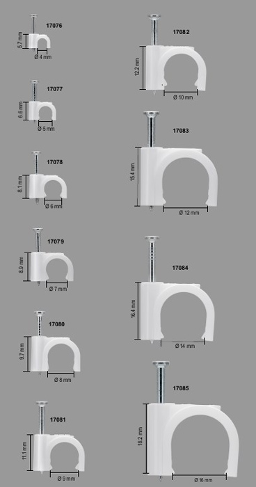 GOOBAY ρόκα στήριξης καλωδίων 17078, 6mm, λευκό, 100τμχ - Image 5
