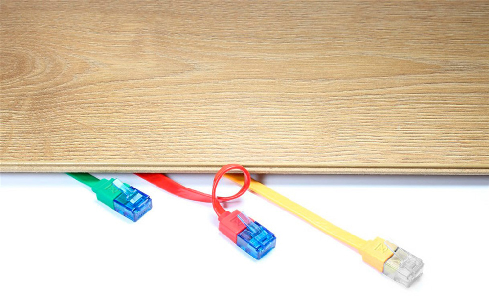 GOOBAY καλώδιο δικτύου 96369, CAT 6A U/UTP, flat, 500MHz, CU, 10m, λευκό - Image 3