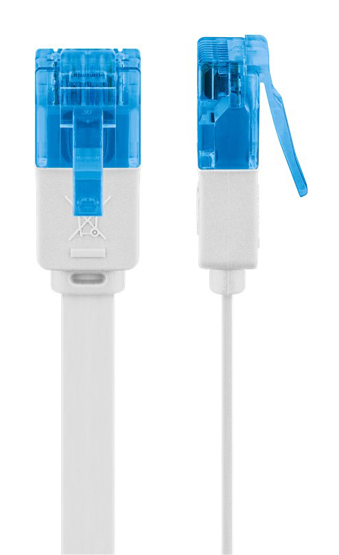 GOOBAY καλώδιο δικτύου 96369, CAT 6A U/UTP, flat, 500MHz, CU, 10m, λευκό - Image 4
