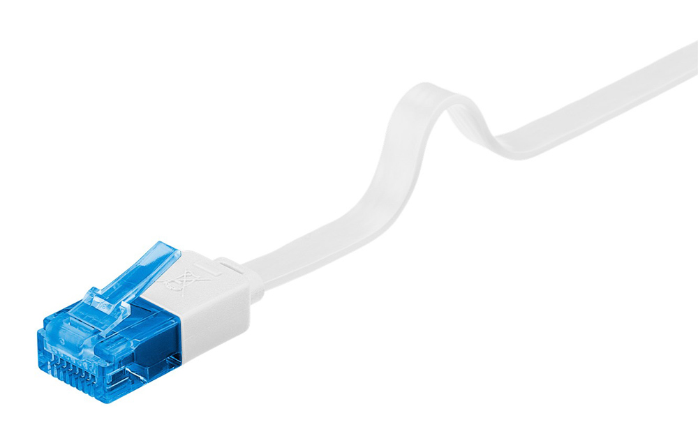 GOOBAY καλώδιο δικτύου 96369, CAT 6A U/UTP, flat, 500MHz, CU, 10m, λευκό - Image 5