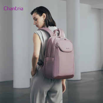 CHANTRIA γυναικεία τσάντα πλάτης CB00638 με θήκη laptop 15.6″, 20.2L, μωβ