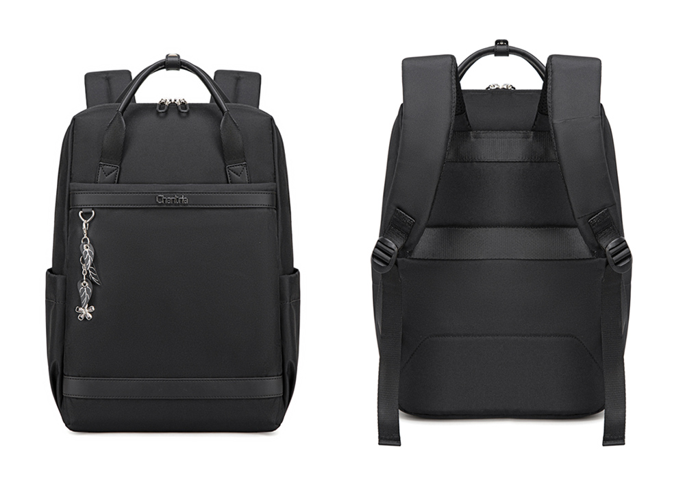CHANTRIA γυναικεία τσάντα πλάτης CB00639 με θήκη laptop 14", 12.5L, μαύρη - Image 5