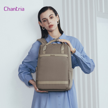 CHANTRIA γυναικεία τσάντα πλάτης CB00639 με θήκη laptop 14″, 12.5L, χακί