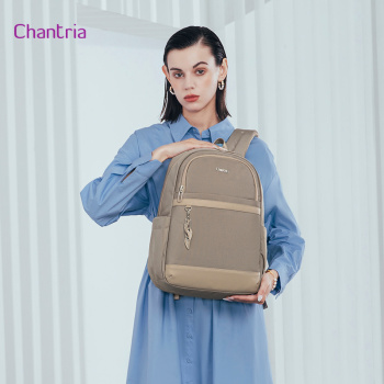 CHANTRIA γυναικεία τσάντα πλάτης CB00648 με θήκη laptop 14″, 14.3L, χακί