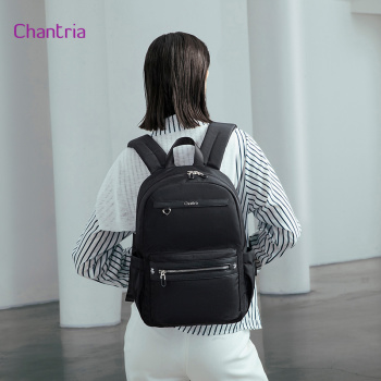 CHANTRIA γυναικεία τσάντα πλάτης CB00649 με θήκη laptop 14″, 14.3L, μαύρη