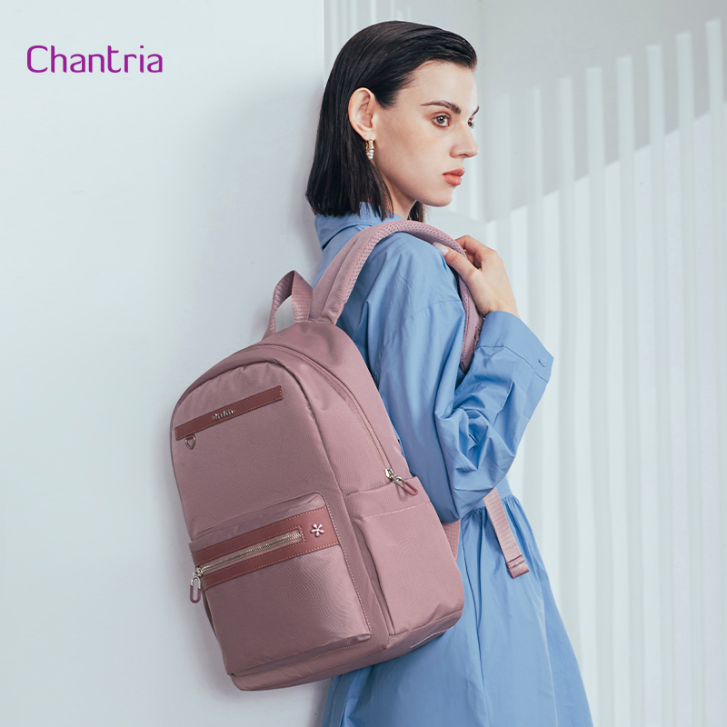 CHANTRIA γυναικεία τσάντα πλάτης CB00649 με θήκη laptop 14", 14.3L, μωβ - Image 2