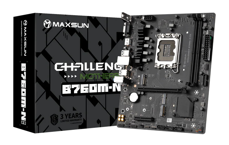MAXSUN μητρική Challenger B760M-N D5, 2x DDR5, s1700, USB 3.2, 1G LAN, M-ATX - Image 4