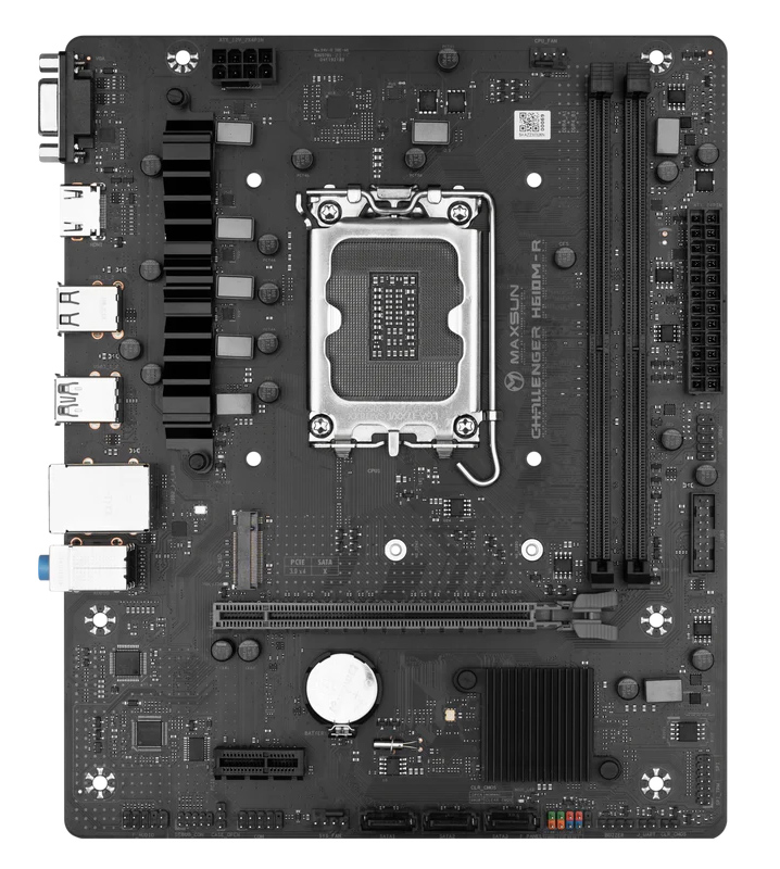 MAXSUN μητρική Challenger H610M-R V2, 2x DDR4, s1700, USB 3.2, 1G LAN, M-ATX - Image 3