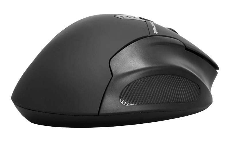 POWERTECH ασύρματο ποντίκι PT-1288, USB δέκτης, έως 1600DPI, 400mAh, μαύρο - Image 4