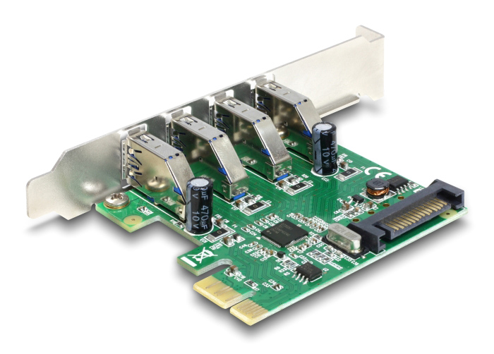DELOCK κάρτα επέκτασης PCI Express x1 σε 4x USB 89360, 5 Gbps - Image 3