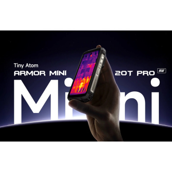 ULEFONE smartphone Armor Mini 20T Pro, 4.7″, 8/256GB, 5G, 6200mAh, IP68/IP69K, μαύρο