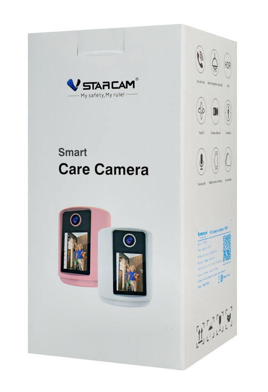 VSTARCAM smart κάμερα CV331S με οθόνη, 3MP, WiFi, 2000mAh, SD - Image 4