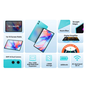 TECLAST tablet P30, 10.1″, 4/128B, Android 14, 6000mAh, μπλε