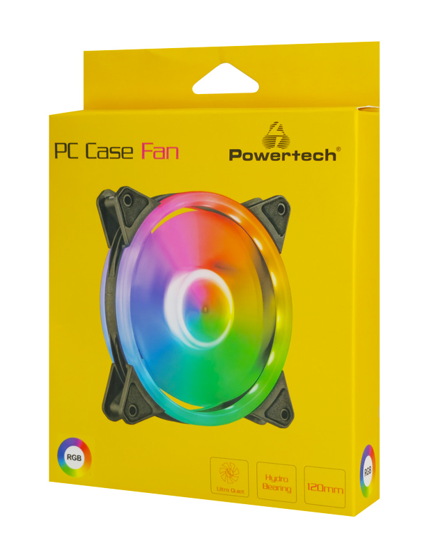 POWERTECH ανεμιστήρας PT-1284 για PC, LED RGB, 120mm, 1200RPM - Image 3